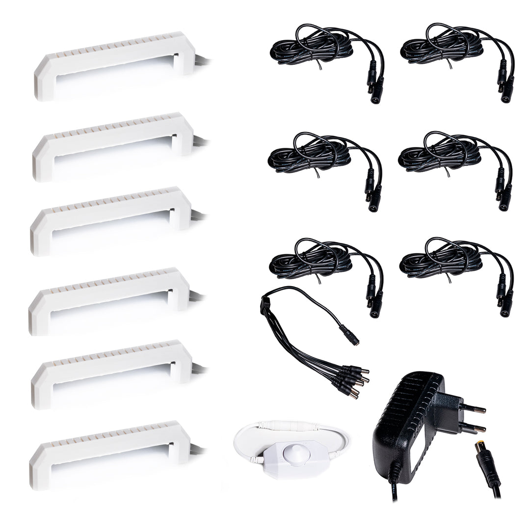 Pack 6 Poignées LED