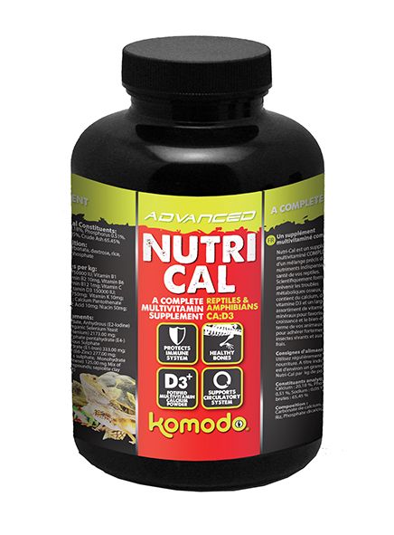 Komodo Nutri-Cal - Multivitamínico completo para Reptiles y Anfibios