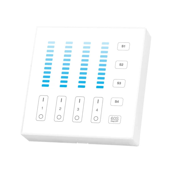 Control remoto de panel de 4 zonas (brillo)